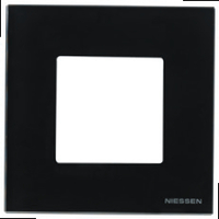 NIESSEN - MARCO DE 3 ELEMENTOS ZENIT CRISTAL NEGRO
