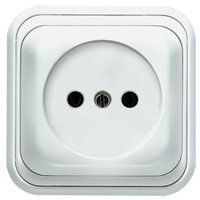 NIESSEN - BASE DE ENCHUFE 2P EUROPEA OVER BLANCO