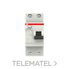 ABB - INT.DIF.FH202AC-25/0,3 2P 25A AC 300mA