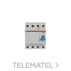 ABB - INT.DIFERENCIAL F204AS-100/0,3 4P 100A TIPO A S 300mA