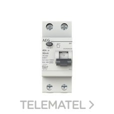 AEG BT - INTERRUPTOR DIFERENCIAL DV 2P 40A 30mA A