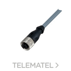 CARLO GAVAZZI - CONECTOR M12 4W RECTO 5m CABLE PVC