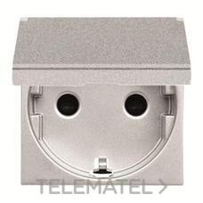 NIESSEN - BASE DE ENCHUFE SCHUKO CON TAPA ZENIT PLATA - Imagen 2