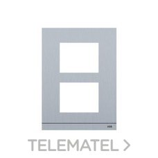 NIESSEN - PLACA DE CALLE 2 MÓDULOS TAMAÑO 1/2 ALUMINIO