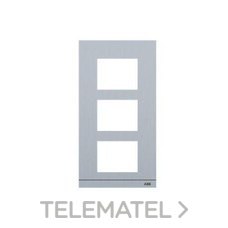 NIESSEN - PLACA DE CALLE 3 MÓDULOS TAMAÑO 1/3 ALUMINIO