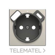 NIESSEN - TAPA BE SCHUKO + CARGADOR USB A+C ACERO INOX