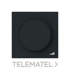 NIESSEN - TAPA + BOTÓN REGULADOR GIRA.ALBA NEGRO MATE