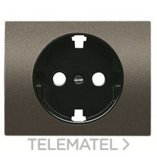 NIESSEN - TAPA ENCHUFE 2P+T LATERAL OLAS ACERO PERLA - Imagen 2