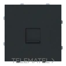 NIESSEN - TAPA PLANA 1 SOPORTE CON PERSIANA VEGA NEGRO MATE