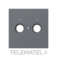 NIESSEN - TAPA TOMA TV/R SERIE ALBA GRIS MATE