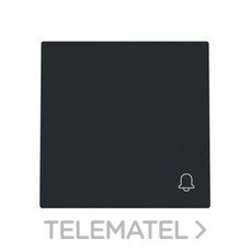 NIESSEN - TECLA PULSADOR TIMBRE ALBA NEGRO MATE