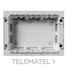 NIESSEN - ZÓCALO DE SUPERFICIE 3 COLUMNAS PLATA