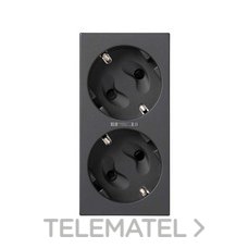 SIMON - BASE DOBLE SCHUKO CORTE 500 CIMA LED GF.