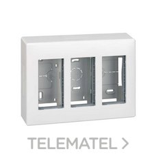SIMON - CAJA SUPERFICIE 3MOD.500 CIMA BL.