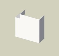 UNEX - ANGULO PLANO PVC 72/73 Y 70 BL.NIEVE