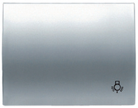 NIESSEN - TECLA PULSADOR CON SÍMBOLO LUZ OLAS TITANIO