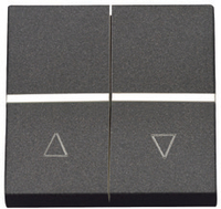 NIESSEN - PULSADOR PERSIANAS 2 MÓDULOS ZENIT PLATA