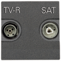 NIESSEN - TOMA TV-R/SAT INTERMEDIA ZENIT PLATA