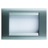 GEWISS - PLACA PLAYBUS GRIS TIT.MET.8 MOD.