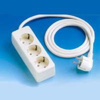 FAMATEL - BASE TRIPLE C/PROLONG.10A-250V TT LAT.BL