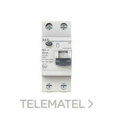 AEG BT - INTERRUPTOR DIFERENCIAL DV 2P 40A 30mA AC