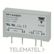 CARLO GAVAZZI - RELÉ CIRCUITO IMPRESO ZS 5ACA 230V CA CONTROL 3-32V CC