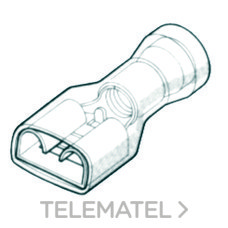 INTERFLEX - TERM.E.PLANO H-2,5X6mm AISLD.P/L6,3x0,8