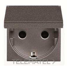 NIESSEN - BASE DE ENCHUFE SCHUKO CON TAPA ZENIT ANTRACITA - Imagen 2