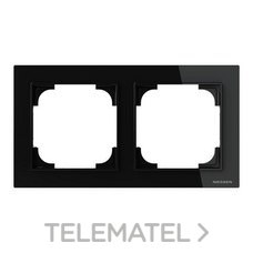 NIESSEN - MARCO 2 ELEMENTOS ALBA CRISTAL NEGRO