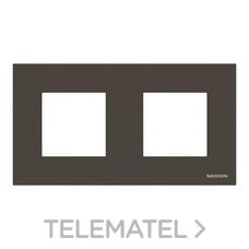 NIESSEN - MARCO IP44 2 VENTANAS ANTRACITA