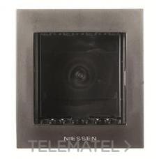 NIESSEN - PLACA CARPINTERÍA 2 MÓDULOS ZENIT ANTRACITA - Imagen 2