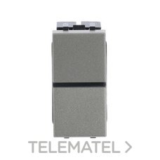 NIESSEN - PULSADOR SIN GRABAR CON 1 MÓDULO ZENIT NEGRO