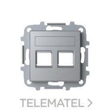 NIESSEN - TAPA 2 CONECTORES CON PERSIANA SKY PLATA