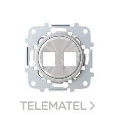 NIESSEN - TAPA 2 CONECTORES RJ45 SKYMOON CROMO