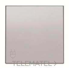 NIESSEN - TAPA SCHUKO CON CUBIERTA ABATIBLE SKY PLATA