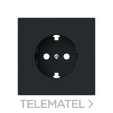 NIESSEN - TAPA BASE ENCHUFE SCHUKO ALBA NEGRO MATE