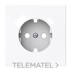 NIESSEN - TAPA SCHUKO + CARGADOR USB A+C VEGA BLANCO MATE