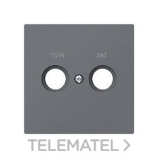 NIESSEN - TAPA TOMA TV-R/SAT SERIE ALBA GRIS MATE