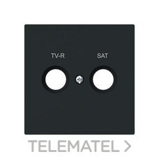 NIESSEN - TAPA TOMA TV-R/SAT SERIE ALBA NEGRO MATE