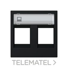 NIESSEN - TAPA VENTANA 2 CONECTORES ZENIT NEGRO