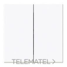 NIESSEN - TECLA DOBLE INTERRUPTOR - CONMUTADOR VEGA BLANCO