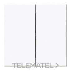 NIESSEN - TECLA DOBLE INTERRUPTOR - CONMUTADOR VEGA BLANCO MATE