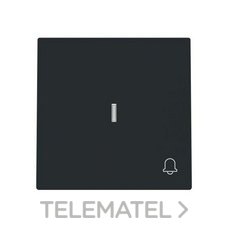 NIESSEN - TECLA PULSADOR TIMBRE C/VISOR ALBA NEGRO MATE