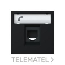 NIESSEN - TOMA TELÉFONO CON 6 CONTACTOS ZENIT NEGRO