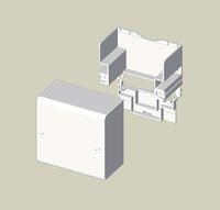 UNEX - CAJA CONEXION PVC 78 BL.NIEVE