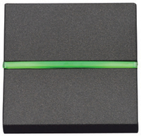 NIESSEN - PULSADOR CON PILOTO CONTROL 2 MÓDULOS ZENIT PLATA