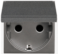 NIESSEN - BASE DE ENCHUFE SCHUKO CON TAPA ZENIT ANTRACITA