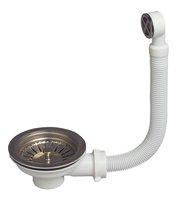 WIRQUIN - VALVULA FREGADERO.CESTA CROMADA CON REBOS.WIRQUIN