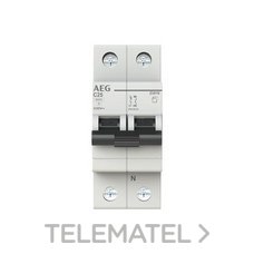 AEG BT - INTERRUPTOR MAGNETOTÉRMICO EV60 1P+N 25A C