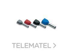 CEMBRE - PUNTERA DOBLE PKT 2x0,75 8mm GRIS